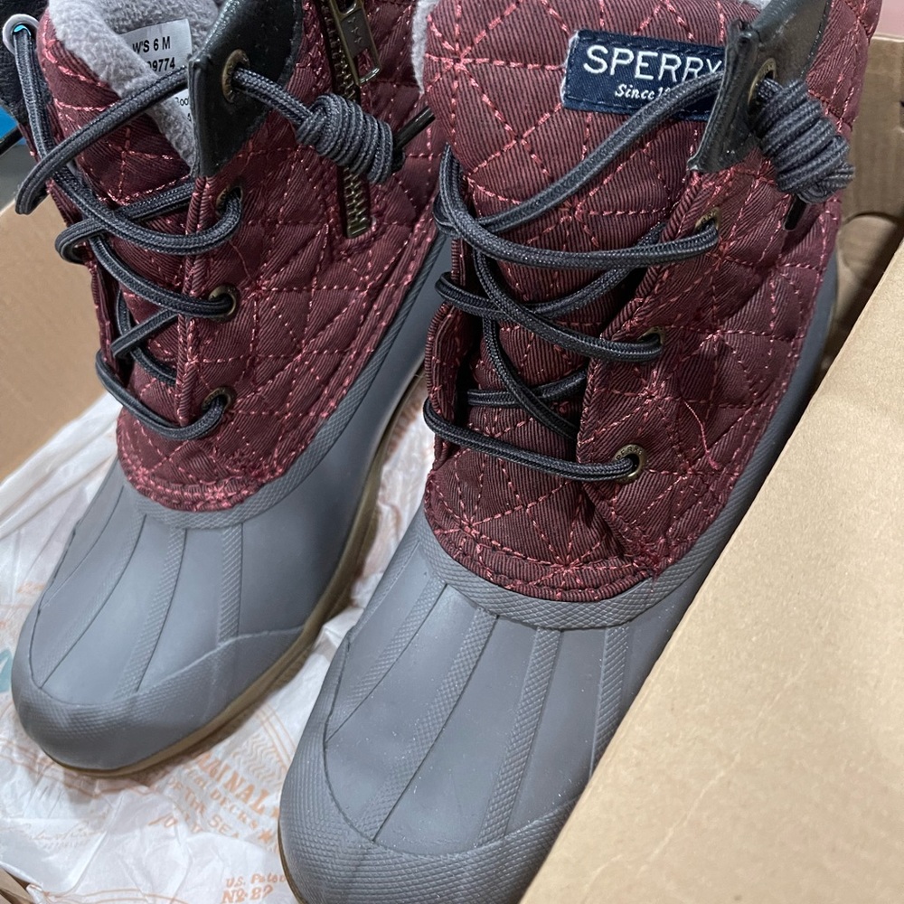 Sperry Saltwater Quilted Waterproof Duck Boots
